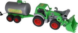 Farmer technik traktor-ładowarka z cysterną. Wydawca: Polesie Poland. Multiszop.pl Opakowanie Farmer technik traktor-ładowarka z cysterną