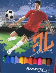 Opakowanie Flamastry Robert Lewandowski 12 kolorów