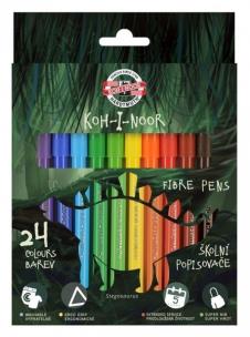 Opakowanie Flamastry szkolne Dino 24 kolory