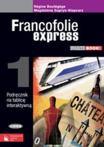 Opakowanie Francofolie express 1. Multibook. Podręcznik na tablicę interaktywną