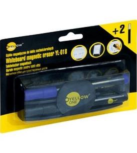 Opakowanie Gąbka do tablic suchościeralnych Yellow +2 markery