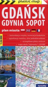 Opakowanie Gdańsk Gdynia Sopot 1:26 000 plan miasta