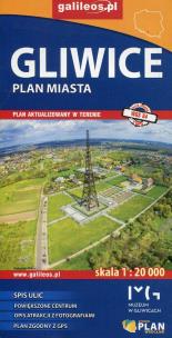 Okładka książki Gliwice plan miasta 1:20 000