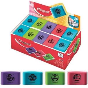 Opakowanie Gumka Essentials soft color mix (40szt) MAPED