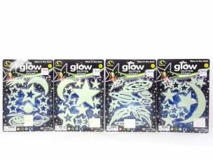 Opakowanie Gwiazdki fosforyzujące na karcie mix