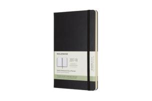 Opakowanie Kalendarz tygodniowy Moleskine 18M L, twarda oprawa, czarny