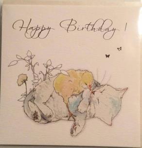 Okładka książki Karnet Swarovski kwadrat 'urodziny - kot'