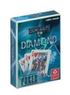 Opakowanie Karty do gry DIAMOND Poker linen blue Cartamundi