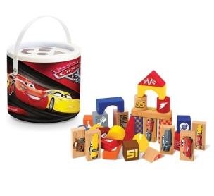 Okładka książki Klocki drewniane Auta 3 50 elementów