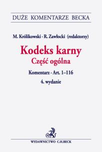 Okładka książki Kodeks karny Część ogólna Komentarz