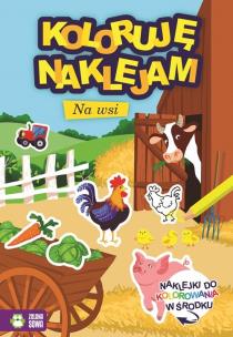 Okładka książki Koloruję i naklejam Na wsi