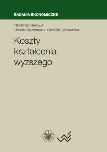 Okładka książki Koszty kształcenia wyższego