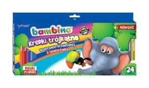 Opakowanie KREDKI BAMB. TRÓJ.W DREW.24 KOL.+TE