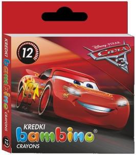 Opakowanie Kredki BAMBINO 12 kolorów CARS 3