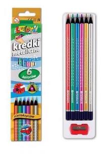 Opakowanie Kredki Premium Kolori metaliczne 6 kolorów PENMATE