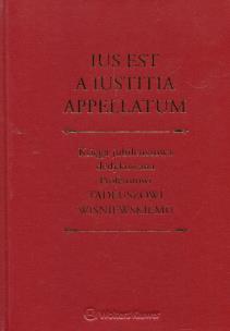 Okładka książki Lus est a iustitia appellatum