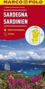 Okładka książki Mapa drogowa Sardynia 1:2000 000 MARCO POLO