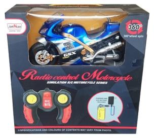 Opakowanie Motocykl zdalnie sterowany 15 cm niebieski