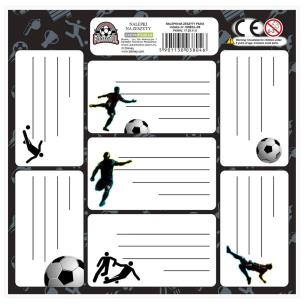 Opakowanie Nalepki na zeszyty piłka