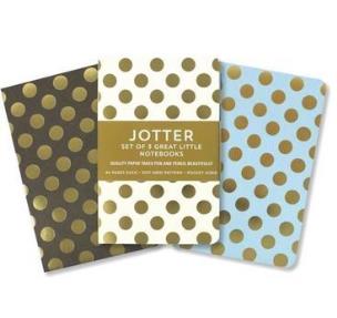 Opakowanie Notatnik złote kropki (3szt)