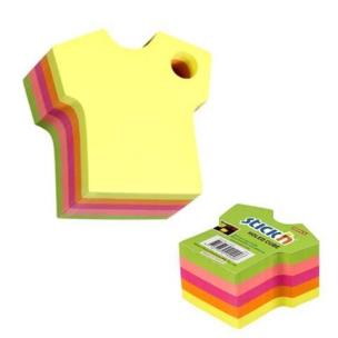 Opakowanie Notes kostka T-shirt mix 5 kolorów neon