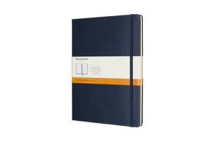 Opakowanie Notes Moleskiny XL linie  w twardej oprawie szafirowy192 strony
