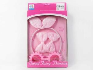 Opakowanie Opaska na głowę + 2 kokardy + okulary