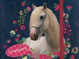 Opakowanie Pamiętnik z gumką Konie