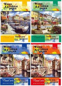 Okładka książki Papier artystyczny A4 10 arkuszy 200g/m2 + teczka