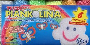 Opakowanie Piankolina 6 kolorów tęczowa