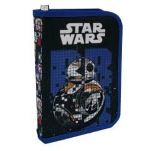 Opakowanie Piórnik 1 suwakowy dwuklapkowy z wyposażeniem Star Wars