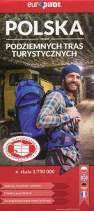 Okładka książki Polska mapa podziemnych tras turystycznych 1:750 000