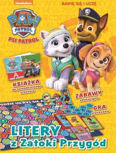 Okładka książki Psi Patrol.Bawię się i uczę.Litery z zatoki Przygód