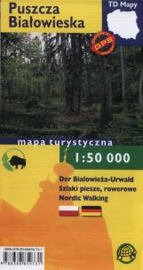 Opakowanie Puszcza Białowieska Der Białowieża Urwald Mapa turystyczna 1:50 000
