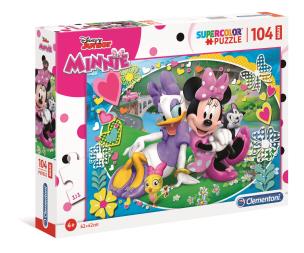 Okładka książki Puzzle 104 el. Maxi Superkolor Minnie