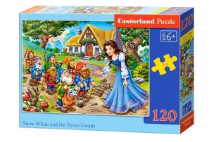 Okładka książki Puzzle 120 el.:Snow White and the Seven Dwarfs/B-13401