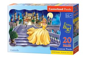Opakowanie Puzzle Maxi Konturowe Cinderella 20