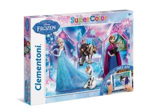 Okładka książki Puzzle z aplikacją 104 el. Kraina Lodu