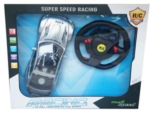 Opakowanie Samochód sportowy zdalnie sterowany 1:18 srebrny