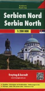 Opakowanie Serbia część północna mapa samochodowa 1:200 000