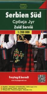 Opakowanie Serbia część południowa mapa samochodowa 1:200 000