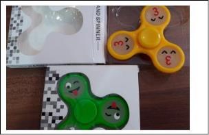 Opakowanie Spinner fluorescecyjne buźki, różne kolory