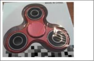 Opakowanie Spinner metalizowany czerwony