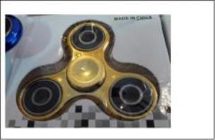 Opakowanie Spinner metalizowany złoty