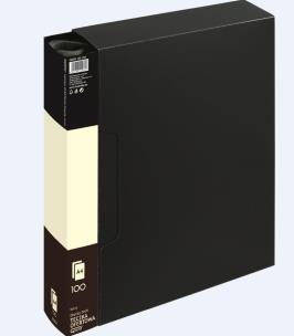 Opakowanie Teczka ofertowa 100 koszulek czarna GRAND