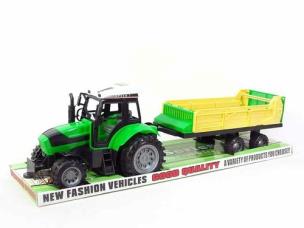 Opakowanie Traktor z przyczepą 51cm pod kloszem