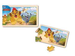 Okładka książki Układanka drewniana Król Lew