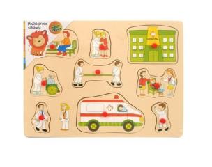 Opakowanie Układanka z pinezkami Szpital