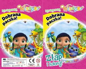 Okładka książki Wissper.Dobrana paczka.ZŁAP i KOLORUJ (z euro-zawieszką)