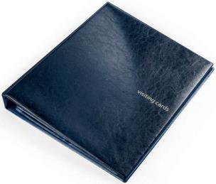 Opakowanie Wizytownik na 400 wizytówek Winyl - granat